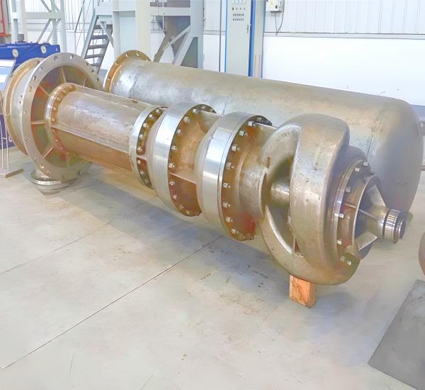 Vertical wear-resistant barrel-type turbine pump